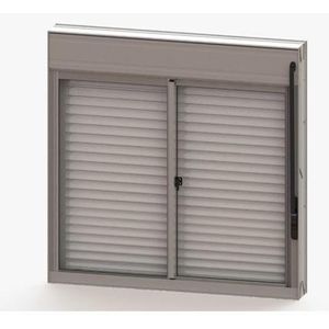 Janela de Alumínio Alumasa Integrada 1138990 120x120x10cm 2 Folhas Branco Vidro Incolor