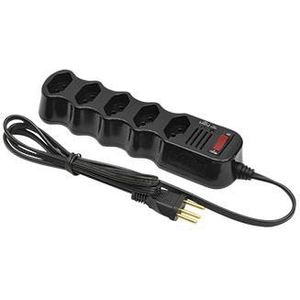 Filtro de Linha Ilumi 5 Tomadas Bivolt Preto 1m