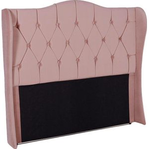 Cabeceira Casal Lívia Rincão Veludo Rose 140cm