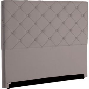 Cabeceira Casal Karen Rincão Veludo Cinza 140cm