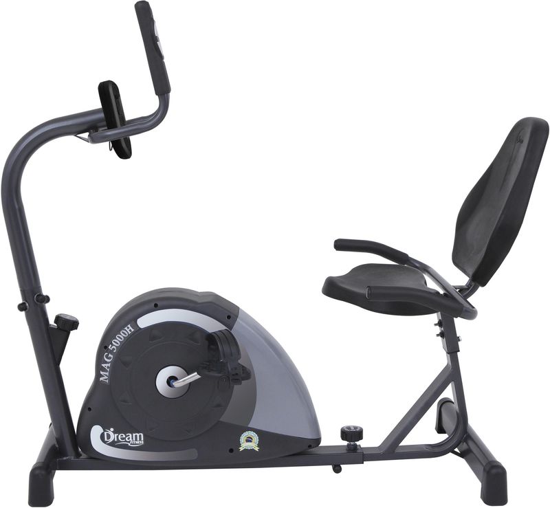 BICICLETA-ERGOMETRICA-HORIZONTAL-DREAM-FITNESS-MAG-5000-H-EM-ACO-CARBONO-CINZA-E-PRETO