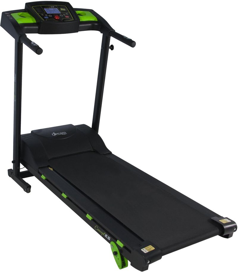 ESTEIRA-ELETRONICA-DREAM-FITNESS-CONCEPT-2.5-DOBRAVEL-VELOCIDADE-MAXIMA-16KM-H-PRETO-E-VERDE-BIVOLT