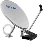 Kit-Antena-Aquario-KU-DTH-9060-com-Receptor-Digital-com-Cabo-Coaxial-15mcom-LNBF-Universal-60cm