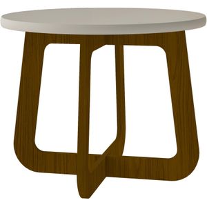 Mesa de Centro Jasmin Artely Cedro e Off White