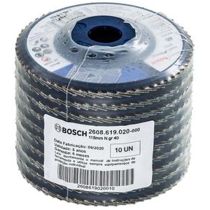 Disco Flap Desbaste Grão 40 Formetal Base Plástica Bosch