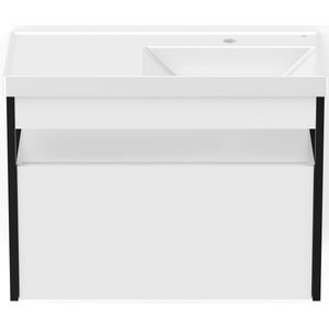Conjunto de Móveis Para Banheiro Incepa/Roca com Lavatório Flow com 1 Gaveta Branco 80x38cm