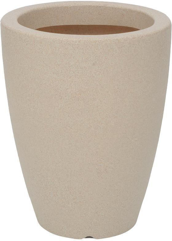 Vaso-de-Jardim-Vasart-Malta-Cone-Granito-Areia-25x32cm