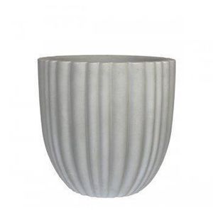Vaso de Jardim Cacau Vasart Antique Branco 55x55cm