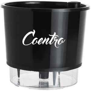 Vaso Autoirrigável Número 3 Gourmet Raiz Coentro Preto 16x14,3cm