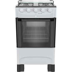 Fogão a Gás de Piso 4 Bocas Mueller MFI4BB Acendimento Automático Branco Bivolt