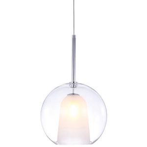 Pendente 1 Lâmpada Inside 15 G4 Aço Vidro e PP Orluce Or1260 Transparente e Cromado Bivolt