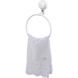 Toalheiro Argola Future Branco com Ventosa 407BC 18cm