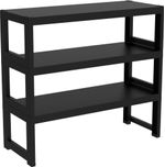 Estante-Decorativa-3-Prateleiras-Organize-Quadra-Preto-76x70x30cm