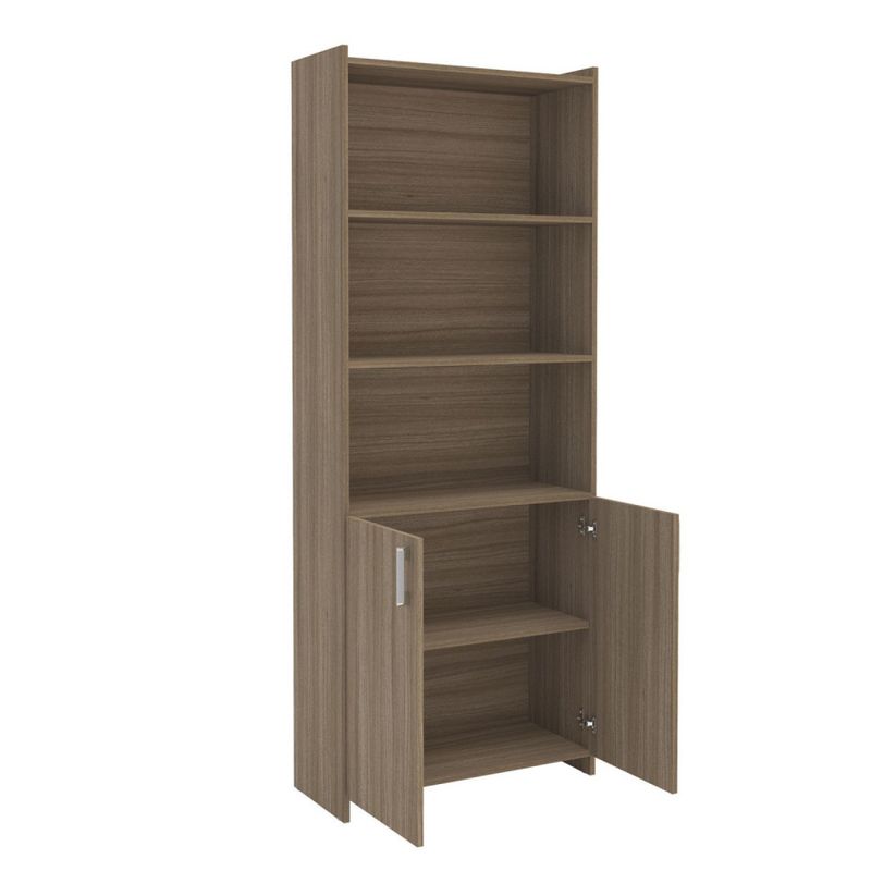ESTANTE-LIVREIRO-2-PORTAS-3-PRATELEIRAS-CASTANHO-POLITORNO-70X178X30CM