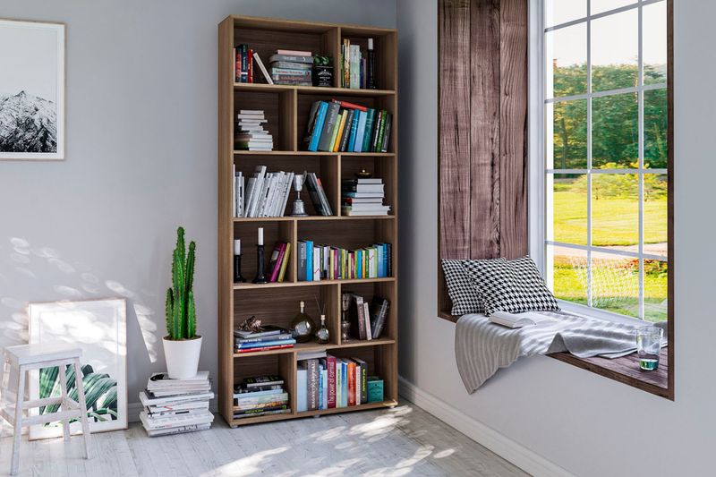ESTANTE-LIVREIRO-12-NICHOS-POLITORNO-XANGAI-CASTANHO-90X2042X30CM