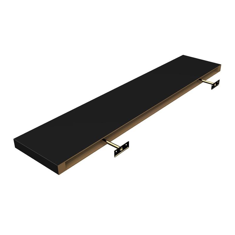 PRATELEIRA-DECORATIVA-RETA-COM-SUPORTE-CLASSIC-113-MONTFACIL-120X25-PRETO-BORDA-RETA