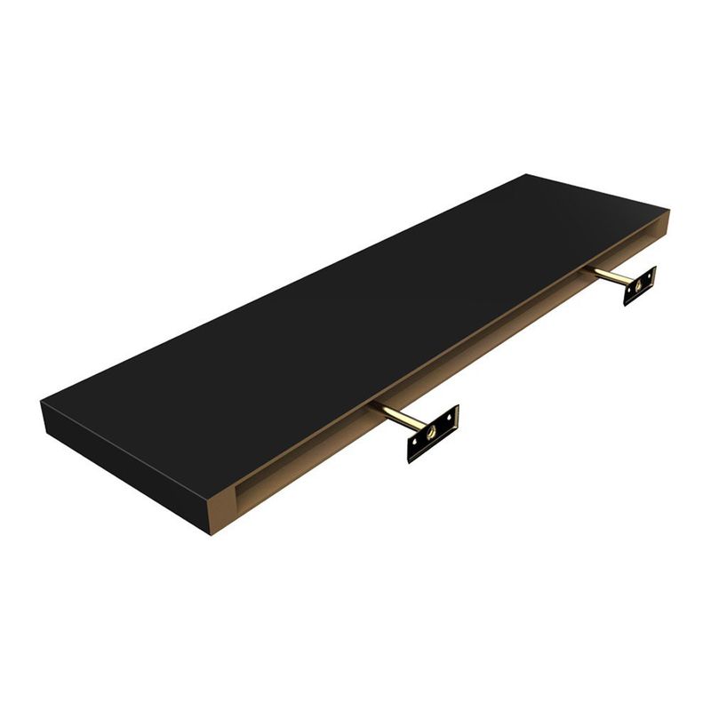 PRATELEIRA-DECORATIVA-RETA-COM-SUPORTE-CLASSIC-112-MONTFACIL-90X25-PRETO-BORDA-RETA