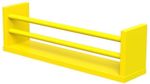 Prateleira Decorativa com Suporte Multiuso Revisteiro Montfácil Amarelo 45x10cm