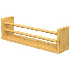 Prateleira Decorativa com Suporte Multiuso Revisteiro Montfácil Natural 45x10cm