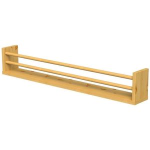 Prateleira Decorativa com Suporte Multiuso Revisteiro Montfácil Natural 80x10cm