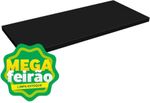 Prateleira-Decorativa-Reta-com-Suporte-Classic-Montfacil-Preto-Borda-Reta-120x50cm