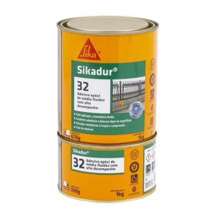 Adesivo Cola Epóxi de Média Fluidez Sikadur Sika 32 1kg