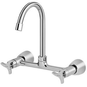 Torneira Misturador Pia Cozinha Docol de Parede 1/2" 3/4" Trio Chrome