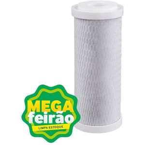 Refil Filtro de Água Para Torneira Acquabios Carbon Block 7" Branco