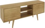 Rack Para TV até 45 Polegadas 2 Portas 2 nichos Tecno Mobili Amendoa136cm