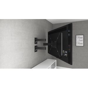 Suporte de Parede Para Smart TV de 14" a 58" Multivisão Articulado com Inclinacao M3 Preto