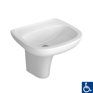 Lavatório Para Coluna Deca Vogue Plus L-51 Branco 17
