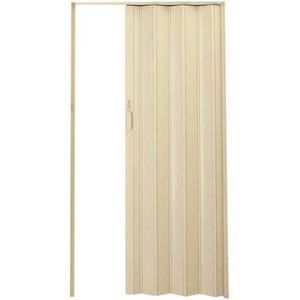 Porta Sanfonada de PVC Plasflex Bege 60x210cm