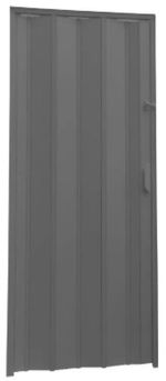 Porta Sanfonada de PVC Plasflex Cinza 70x210cm
