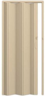 Porta Sanfonada de PVC Plasflex Bege 80x210cm