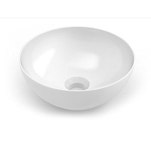 Cuba de Apoio Para Banheiro Incepa Mini Redonda 30Cm Branco