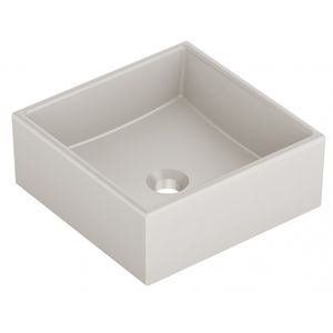 Cuba de Apoio Para Banheiro Incepa/Roca Quadrada Loft Q5 Champagne e Beige 35x35cm