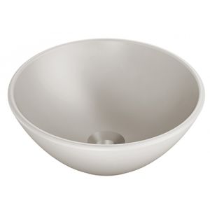 Cuba de Apoio Para Banheiro Incepa/Roca Redonda Loft R1 Champagne e Bege Matte 35cm