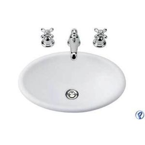Cuba de Sobrepor Para Banheiro Deca Oval L-65 Branco 17