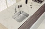 Cuba-de-Embutir-Para-Cozinha-Tramontina-em-Aco-Inox-Dora-50-BL-R6Acetinado-com-Valvula-e-Escape-50x40cm