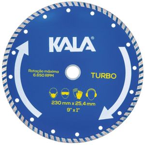 Disco de Corte Diamantado Turbo Worker 871834 230X25,4mm Kala