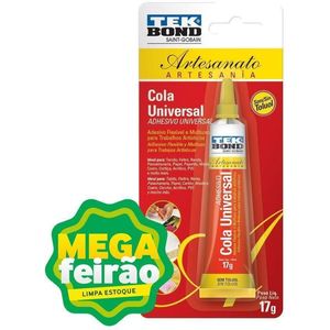 Cola Multiuso Para Trabalhos Artistícos Supercola Universal Tekbond 17g