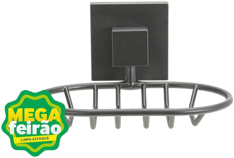 Saboneteira de Parede Aquaplas Alpes Preto Matte