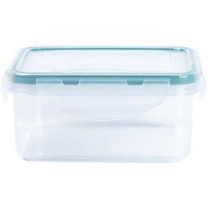 Pote Plástico Hermético Oikos Quadrado Cliq Incolor 600ml