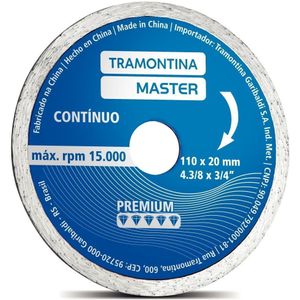 Disco de Corte Diamantado Continuo Tramontina Premium 4.3/8
