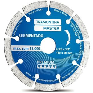 Disco de Corte Diamantado Segmentado Premium Tramontina 4.3/8