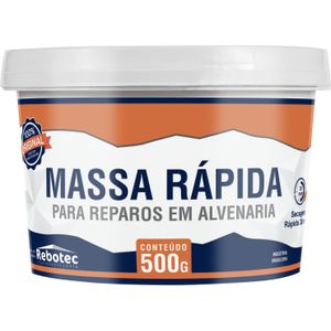 Massa Rápida Para Reparo Rebotec Cinza 500g