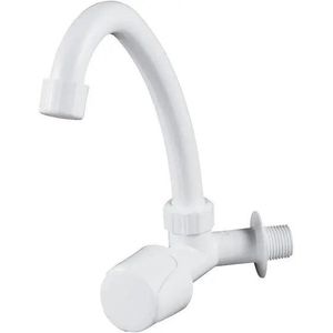 Torneira Pia Cozinha de Plástico Herc de Parede Branca Parede 3/4" 2750