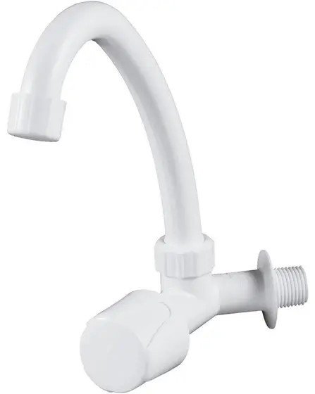 TORNEIRA-PIA-COZINHA-DE-PLASTICO-HERC-PVC-BRANCA-PAREDE-3-4--REF-2750