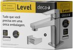 TORNEIRA-PIA-BANNHEIRO-DECA-DE-MESA-BICA-BAIXA-KIT-COM-1-ACABAMENTO-LEVEL-CROMADO
