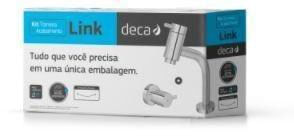 Torneira-Pia-Banheiro-Deca-de-Mesa-Bica-Baixa-Kit-com-1-Acabamento-Link-Cromado